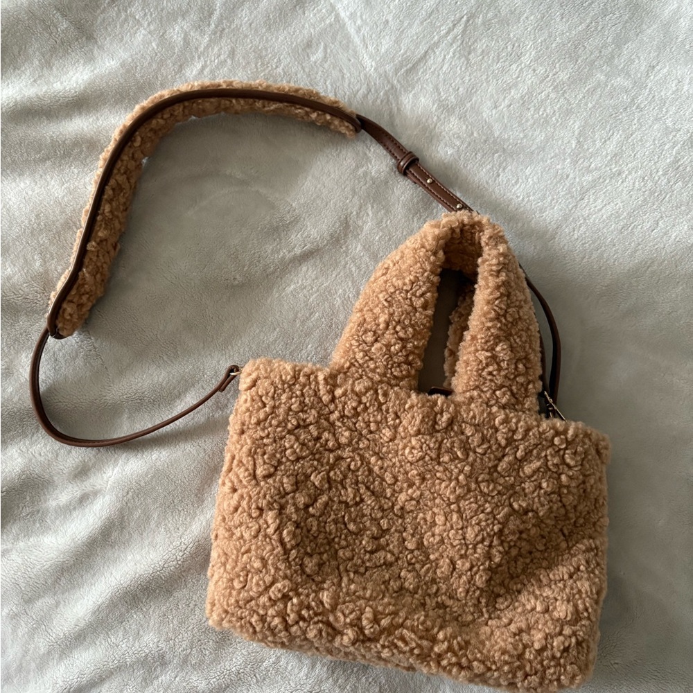 Laundry By Shelli Segal Brown Shearling Bag